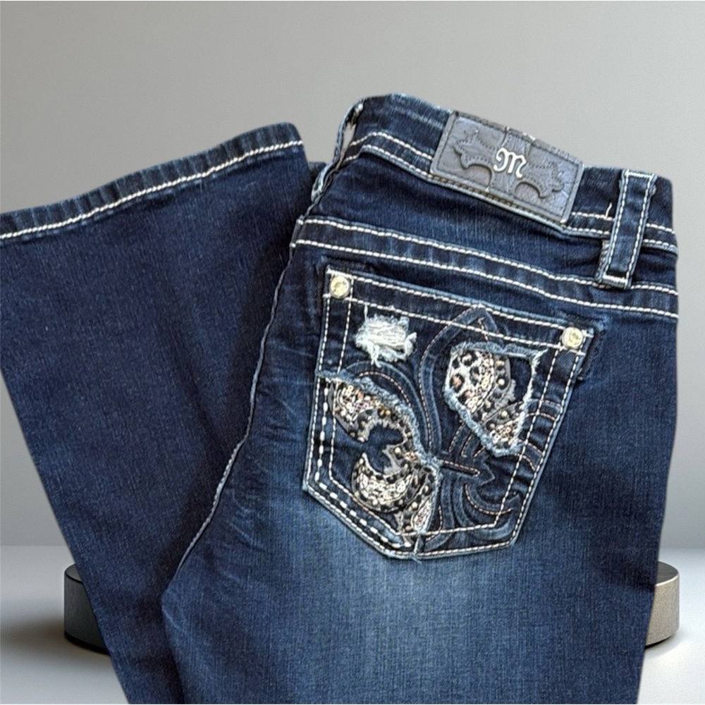 Miss Me Mid-Rise Easy Boot Stretch Jeans-curvy fit